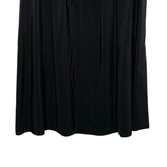 Whistles 6 Womens Black Midi Skirt 4 Button A Line Pleated Prairie - Picture 5 of 8